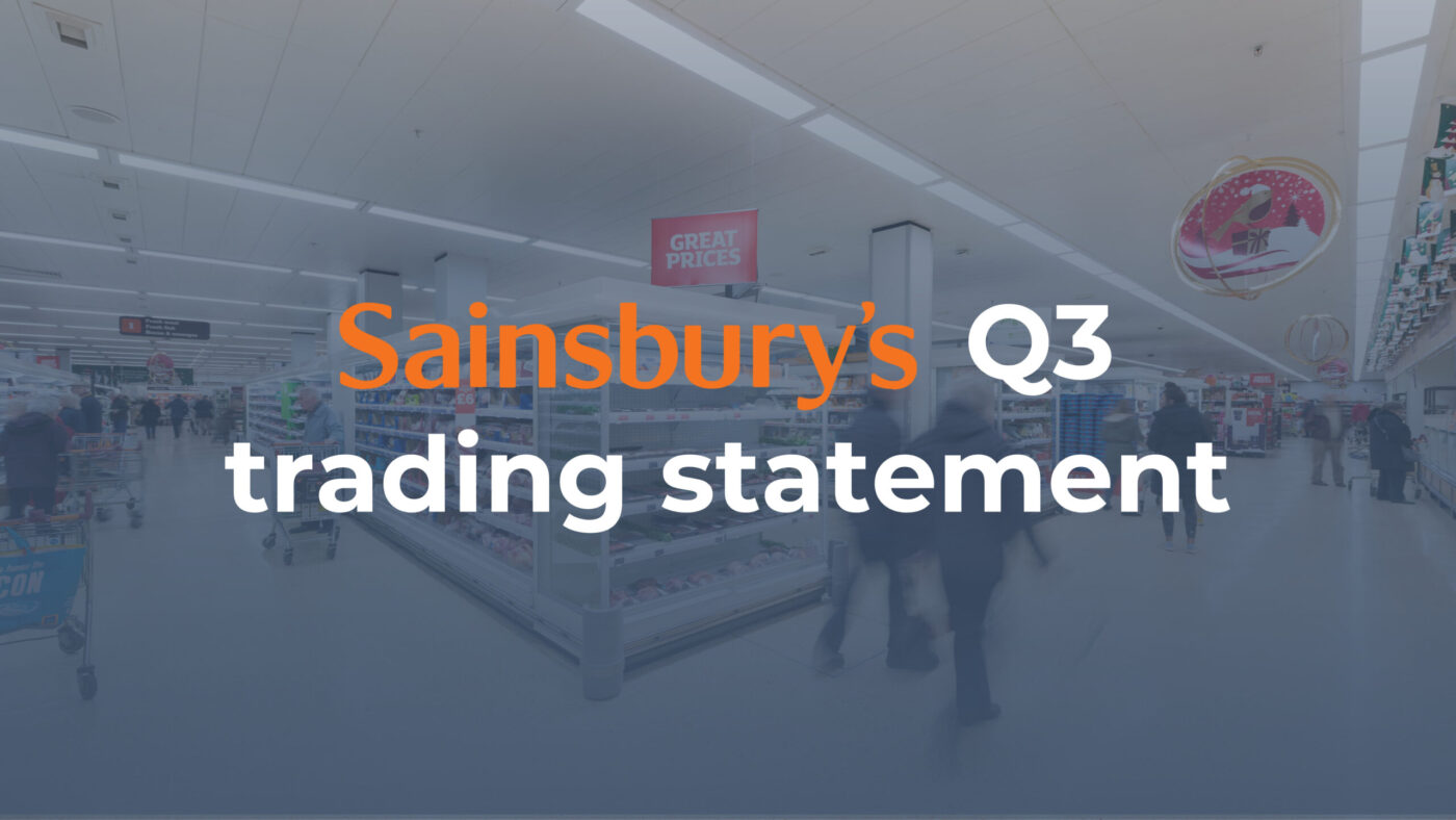 Sainsbury's trading update